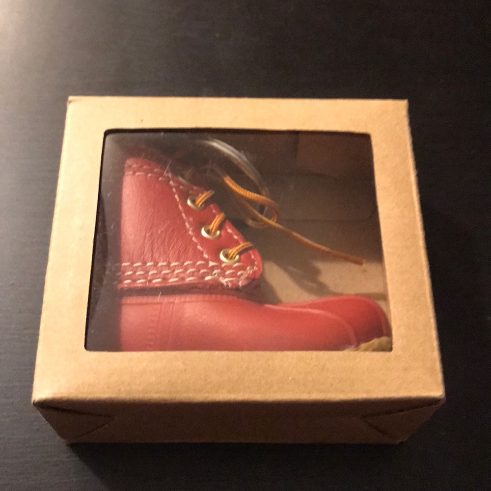 L.L. bean Boot Keychain Red